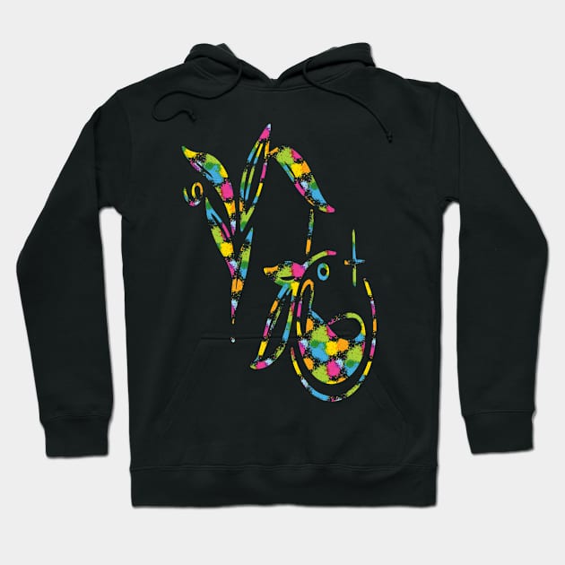 colorful floral Capricorn Hoodie by lazykitty